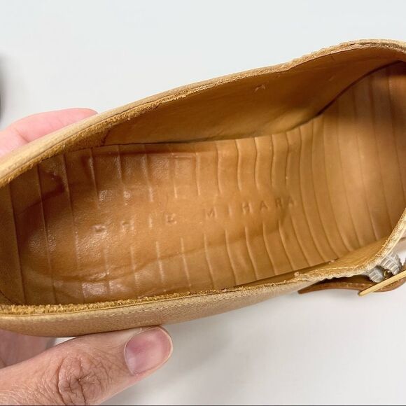 Chie mihara tan two toned leather victorian mary jane pumps size 39.5 - Picture 5 of 10